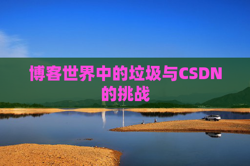 博客世界中的垃圾与CSDN的挑战